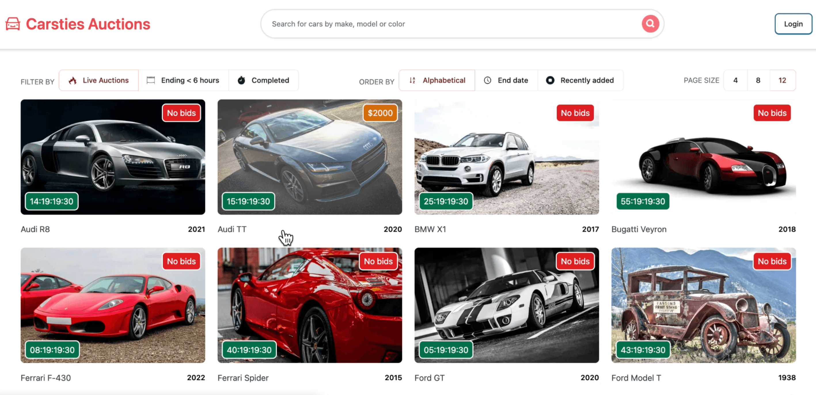 Car Auction Microservice App